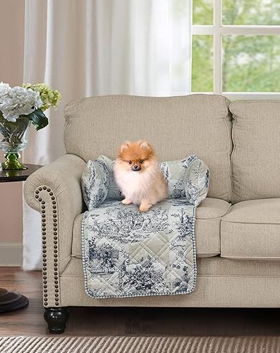 Miniatura 10 de Brilliant Sunshine Sofá cama de terciopelo sedoso de chocolate prémium para mascotas, antideslizante, impermeable, lavable, protector de sofá con