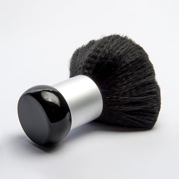 Diane Neck Duster Brush for Hair Cutting, Removes Loose Hair from Neckline and Ears, Barber Supplies and Salon Accessories, Soft Nylon Bristles, Stand Up Base, 5