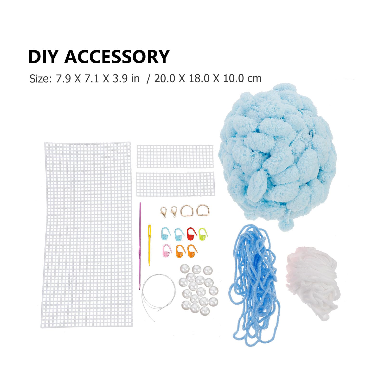 Materiales para Hacer Bolsos Tú Mismo, Kit DIY 1 Juego Azul