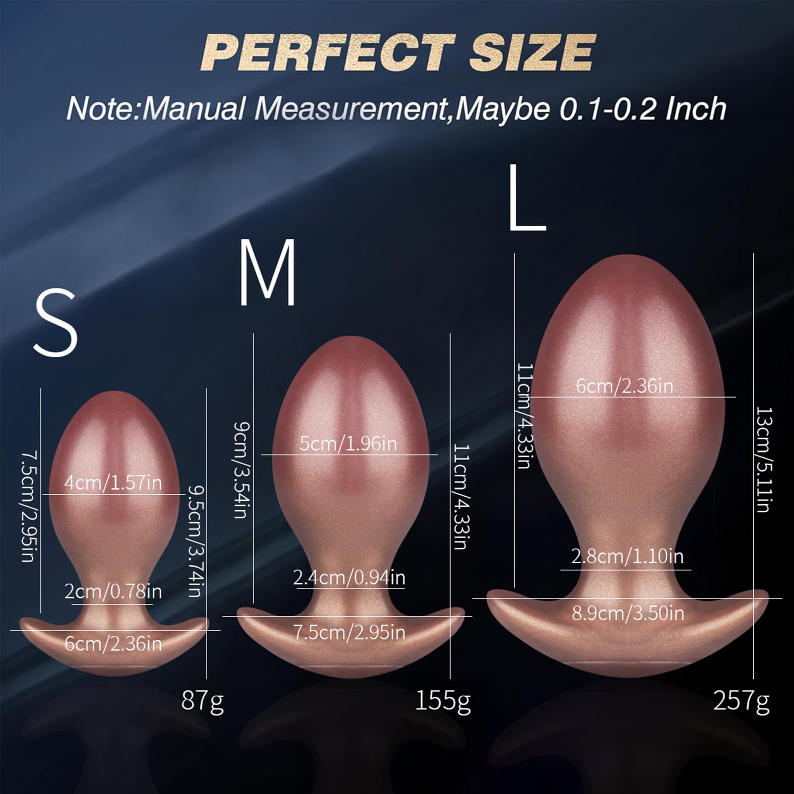AMAZBEE Plug anal de silicona Monster Egg Expansor anal en forma de T Entrenador de próstata con forma de huevo de dragón Juguete sexual para hombres y mujeres (L)
