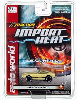Auto World Xtraction 1973 Datsun 240Z Factory (Green) HO Scale Slot Car