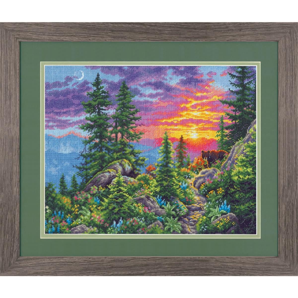 Counted Cross Stitch Sunset MNT