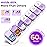 Odaro Extra Large Weekly Pill Organizer 2 Times A Day, Pill Box 7 Day Am Pm to Hold Daily Medicine Vitamin and Supplements - Purple