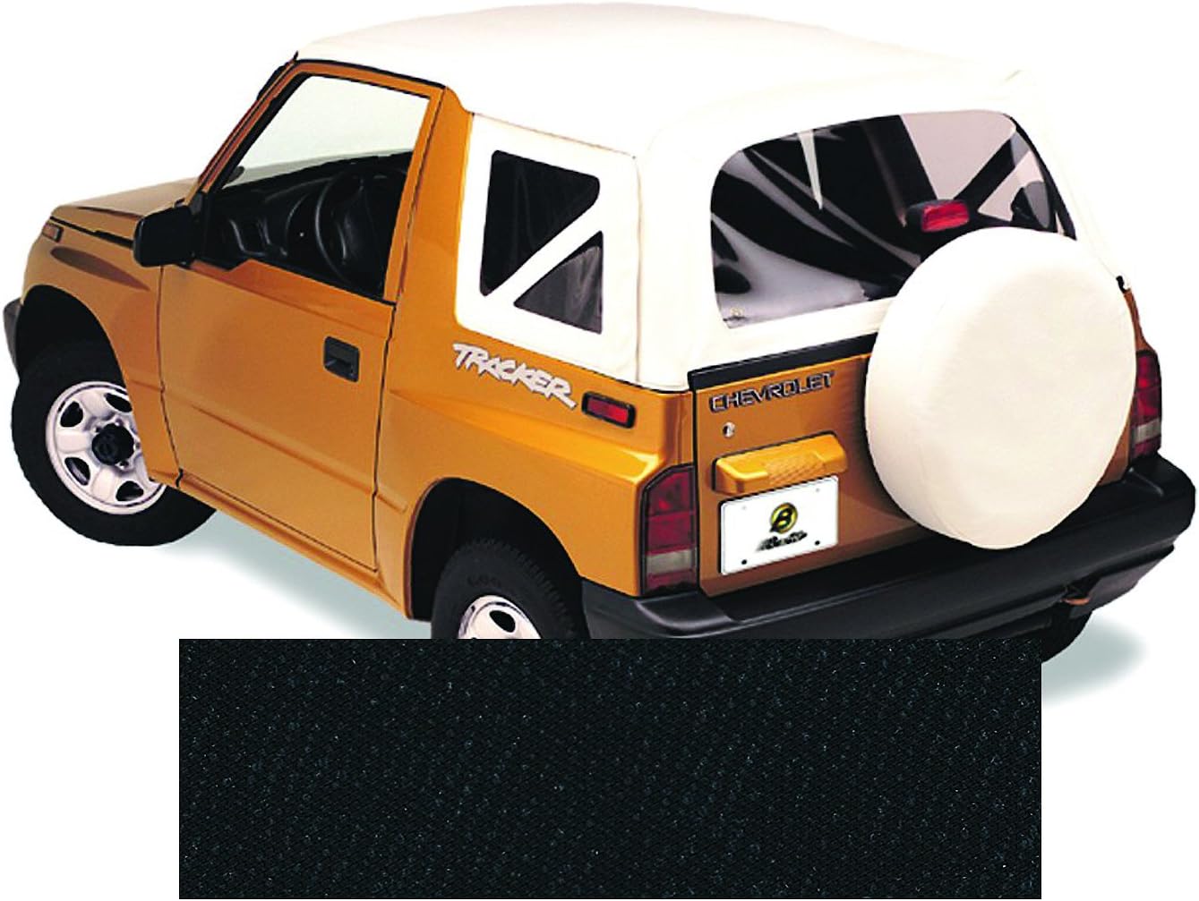 Bestop Replace-A-Top for OEM - '88-94 Samurai (Black Crush; Clear Windows; No Door Skins Included)