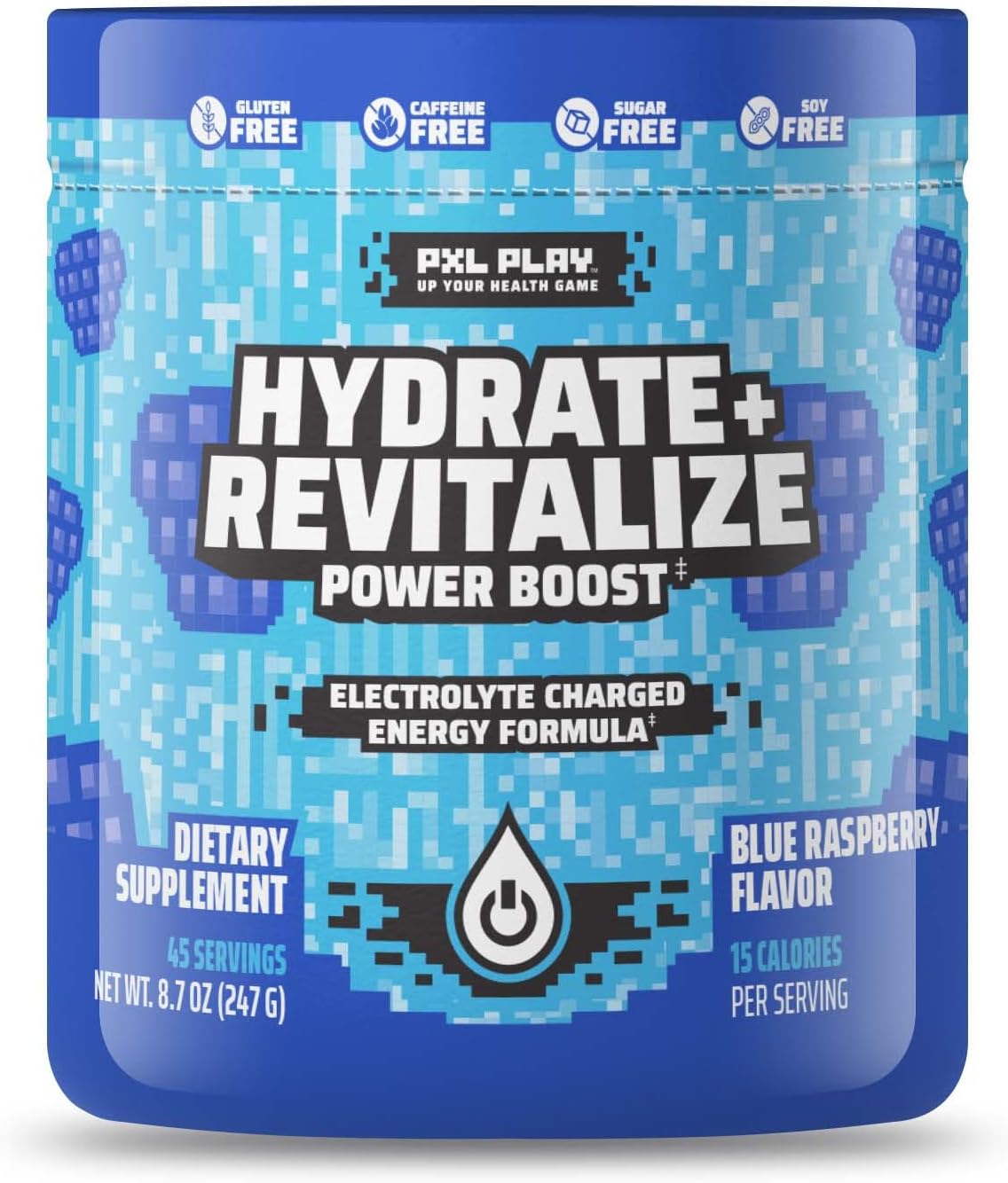 PXL Play Hydrate + Revitalize Powder Boost, Game Fuel