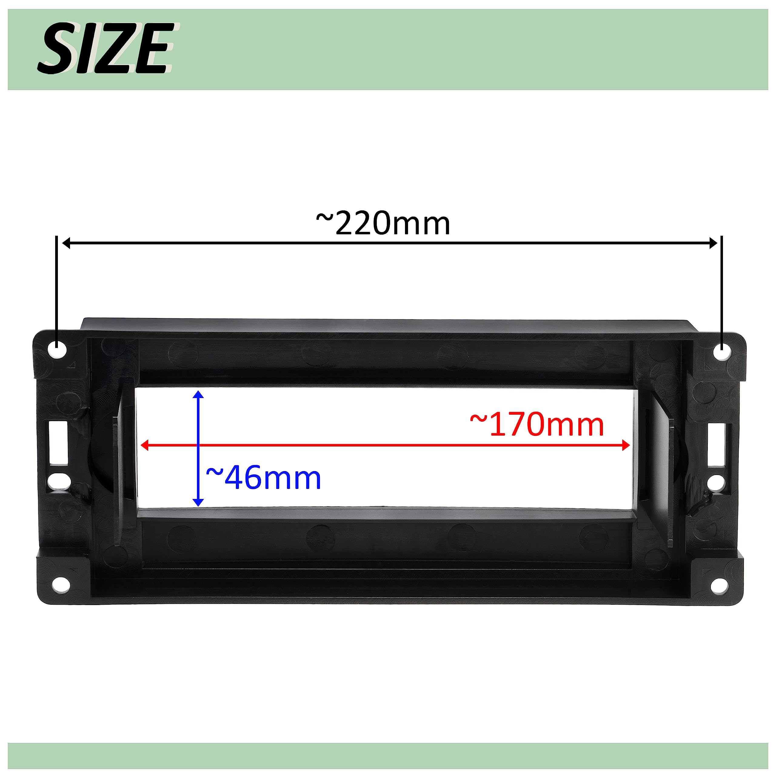 Telaio Adattatore 1 DIN Per Autoradio – Compatibile Con Chrysler, Jeep, Dodge E PT Cruiser - 4