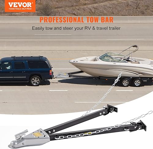 Miniatura 2 de vevor Barra de remolque, capacidad de remolque de 5000 libras