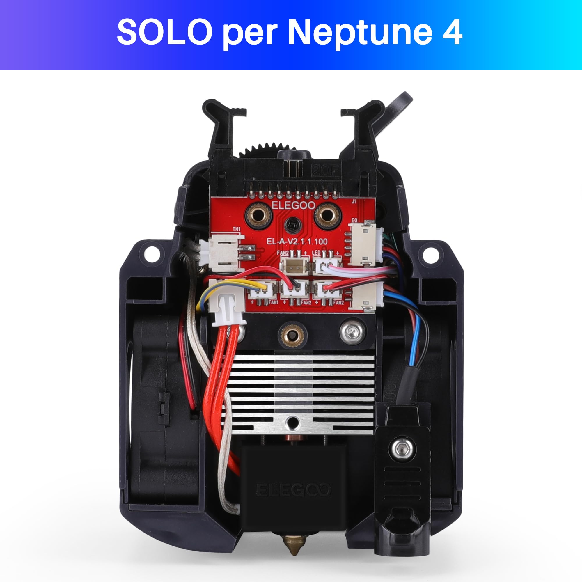 ELEGOO Estrusore per Neptune 4, Stampante 3D Estrusore a Doppio Ingranaggio a Trasmissione Diretta Completamente Assemblato, Accessorio Ufficiale della Stampante 3D ELEGOO