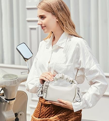 Miniatura 7 de KingTo Bolso pequeño de hombro para mujer, bolso de mano suave de diseñador en la nube, bolso cruzado ligero