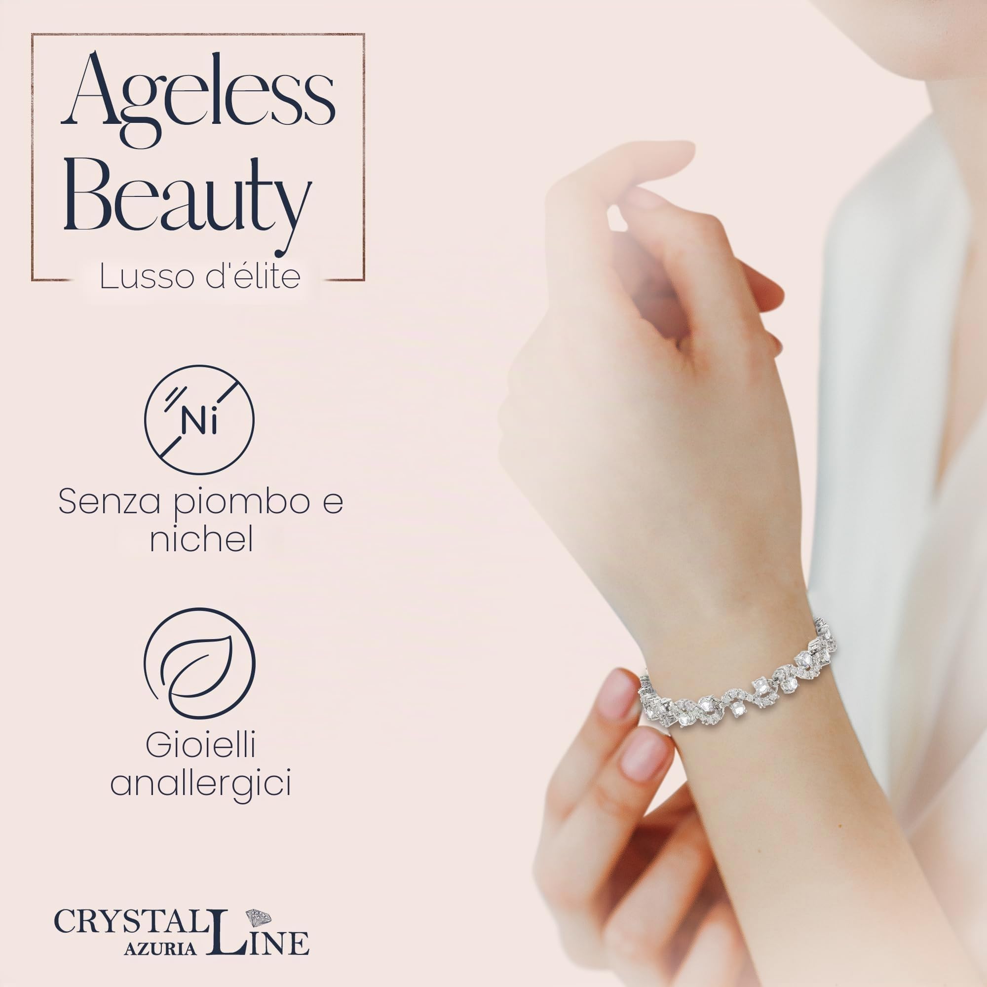 Crystalline Azuria 18ct Placcato Oro o Giallo Bracciale Tennis per Donne Bracciale Tennis Con Cubic Cristalli di Zirconi per Donne e Bambina in Scatola di Gioielli