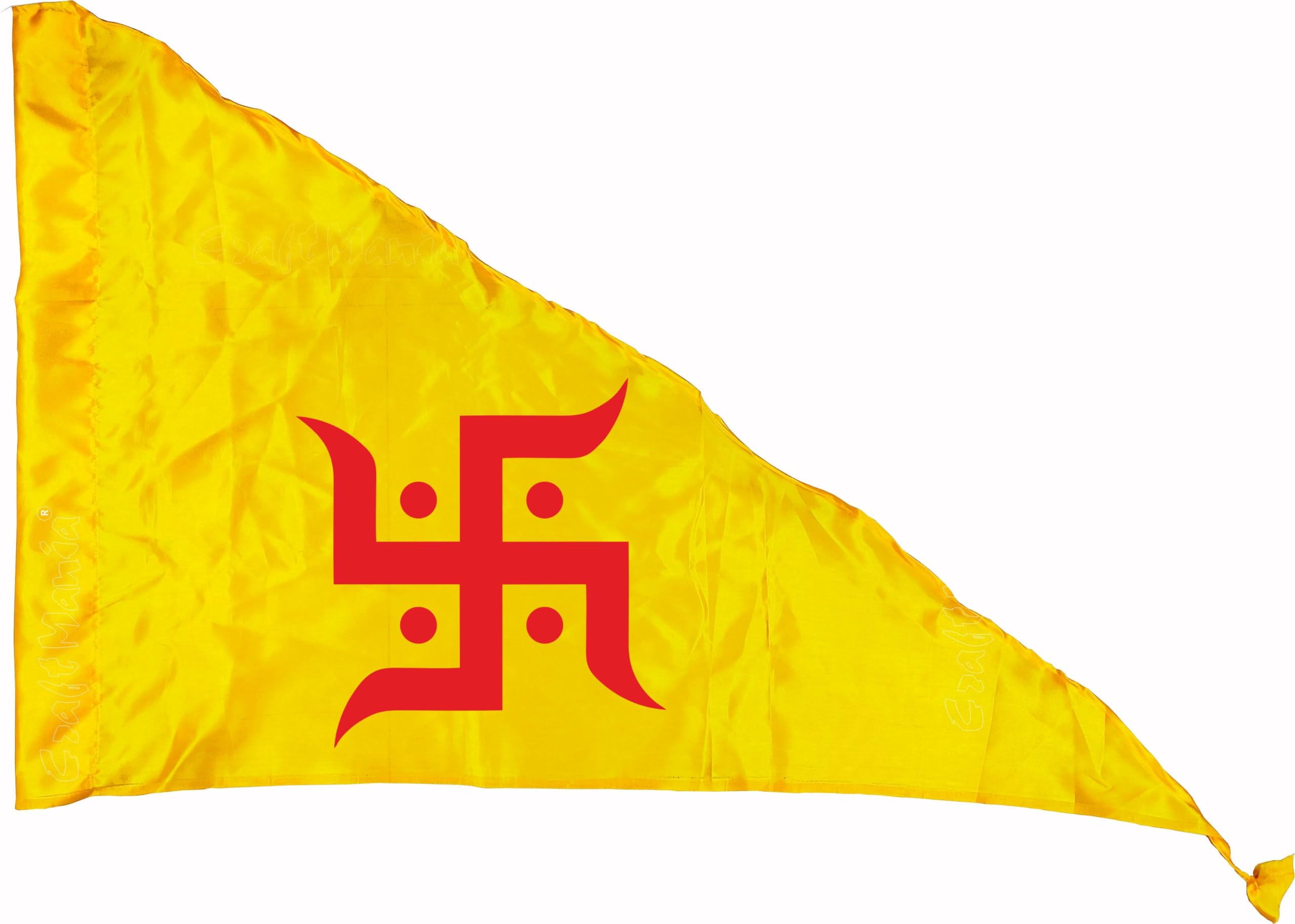 La Jarden? PACK of 2 - RED SWASTIK Yellow Silky shiny & satin auspicious symbol flag for any religious ritual, ward off negative energies, brings peace to the home, gain positive results, bring power in the house 26x40Inch (B0CRJS9K4H) Amazon Price History, Amazon Price Tracker