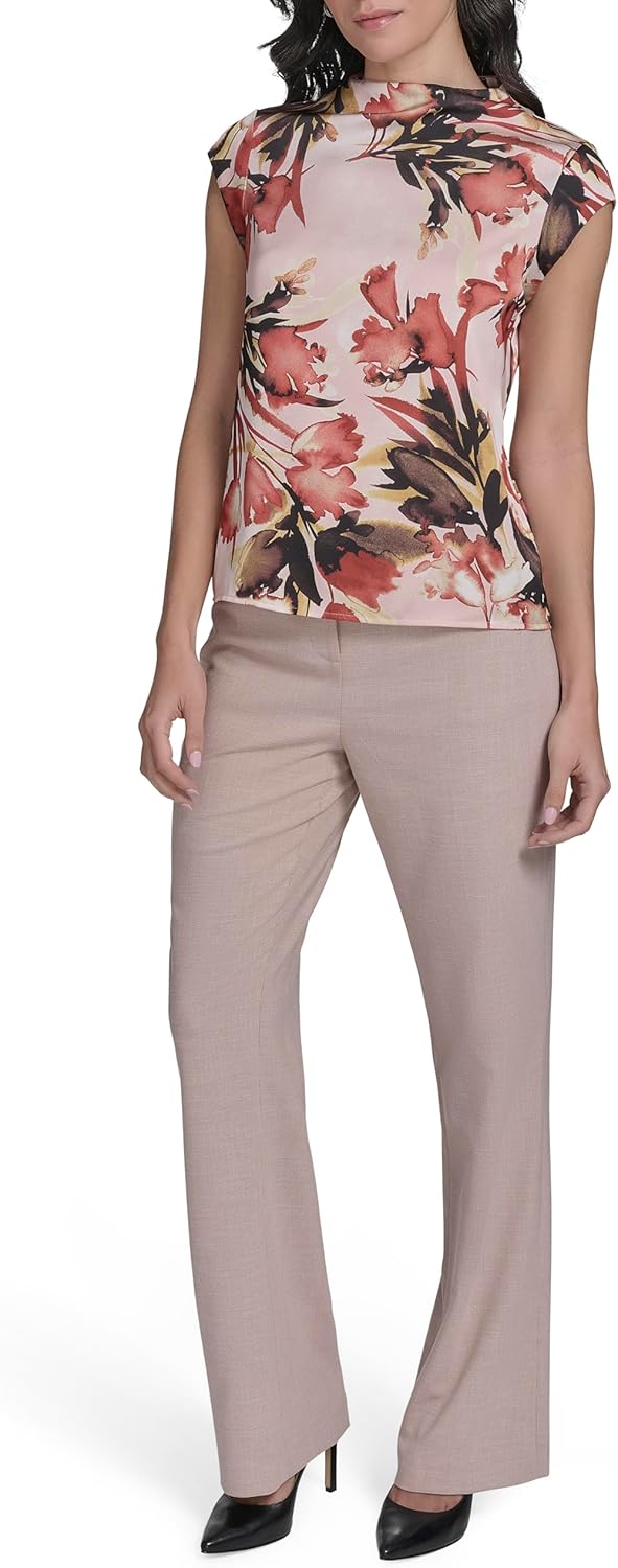 Calvin Klein Womens Short Sleeve Soft Knit Top - Image 2