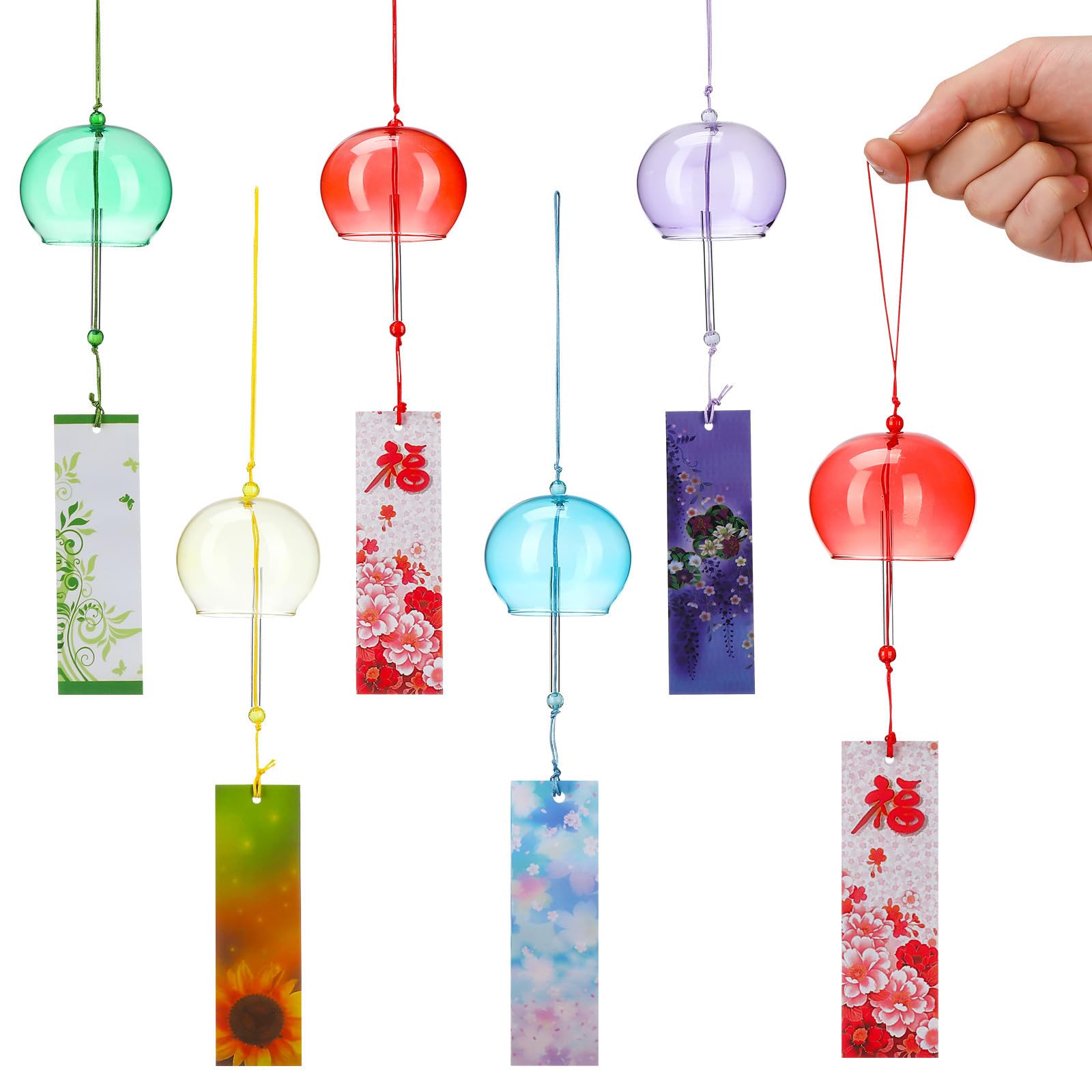 Campanas de viento japonesas de cristal para decorar tu terraza o jardin este verano