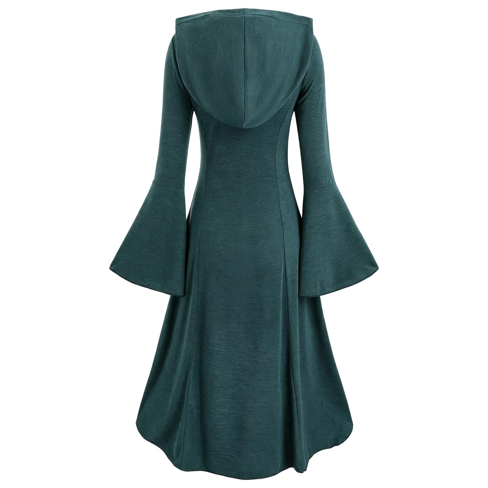 Dirndl Damen Dirndlkleid Trachtenkleid Oktoberfest Elegantes Gothic Damenkostüm mit Kapuze und asymmetrischem Schnitt für Cosplay Spitze Dirndlkleid Kleid für Halloween Karneval