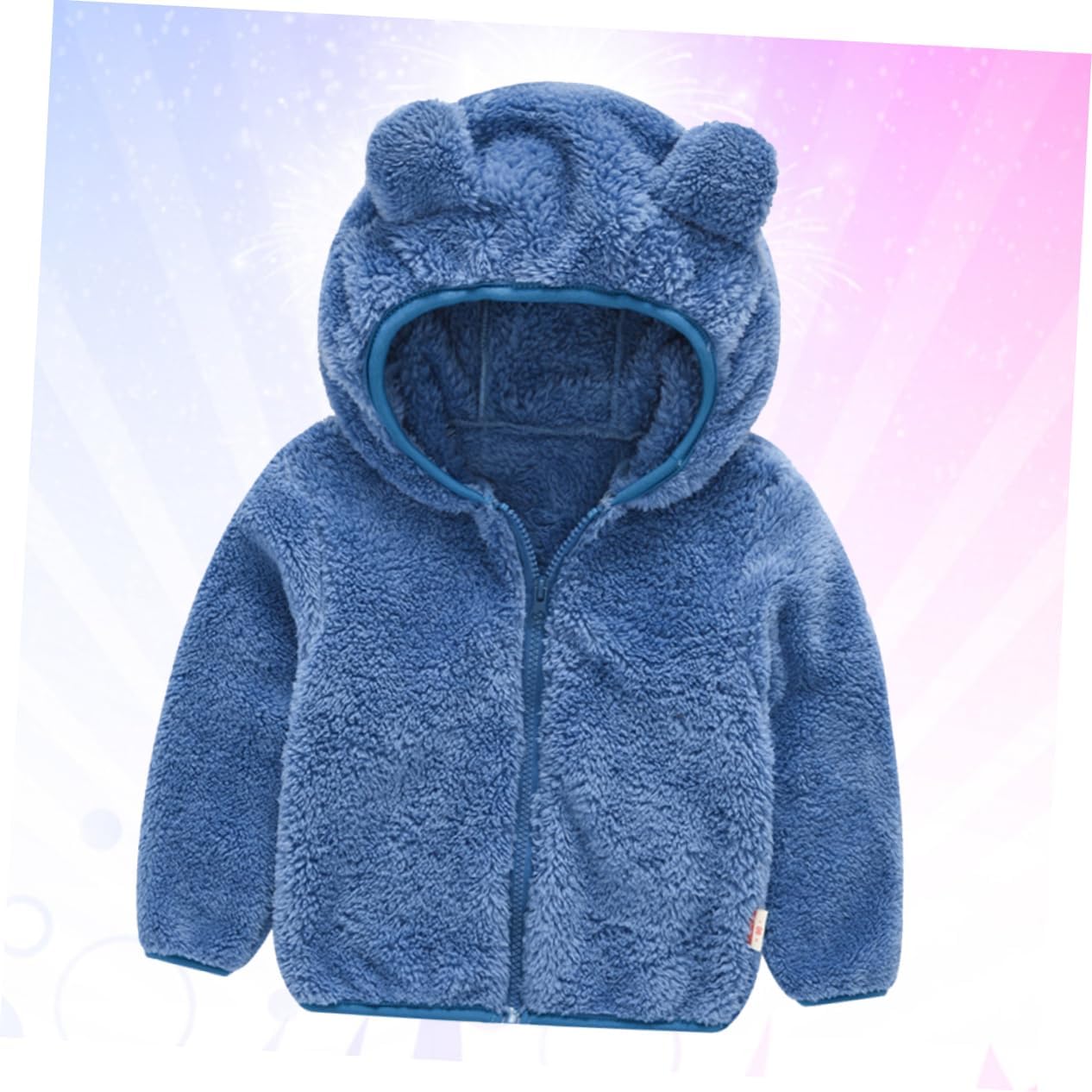 LIFKOME Infant Winter Coat Toddler Bear Coat Blue 90cm Height Hooded Boys and Girls' Winter Warm