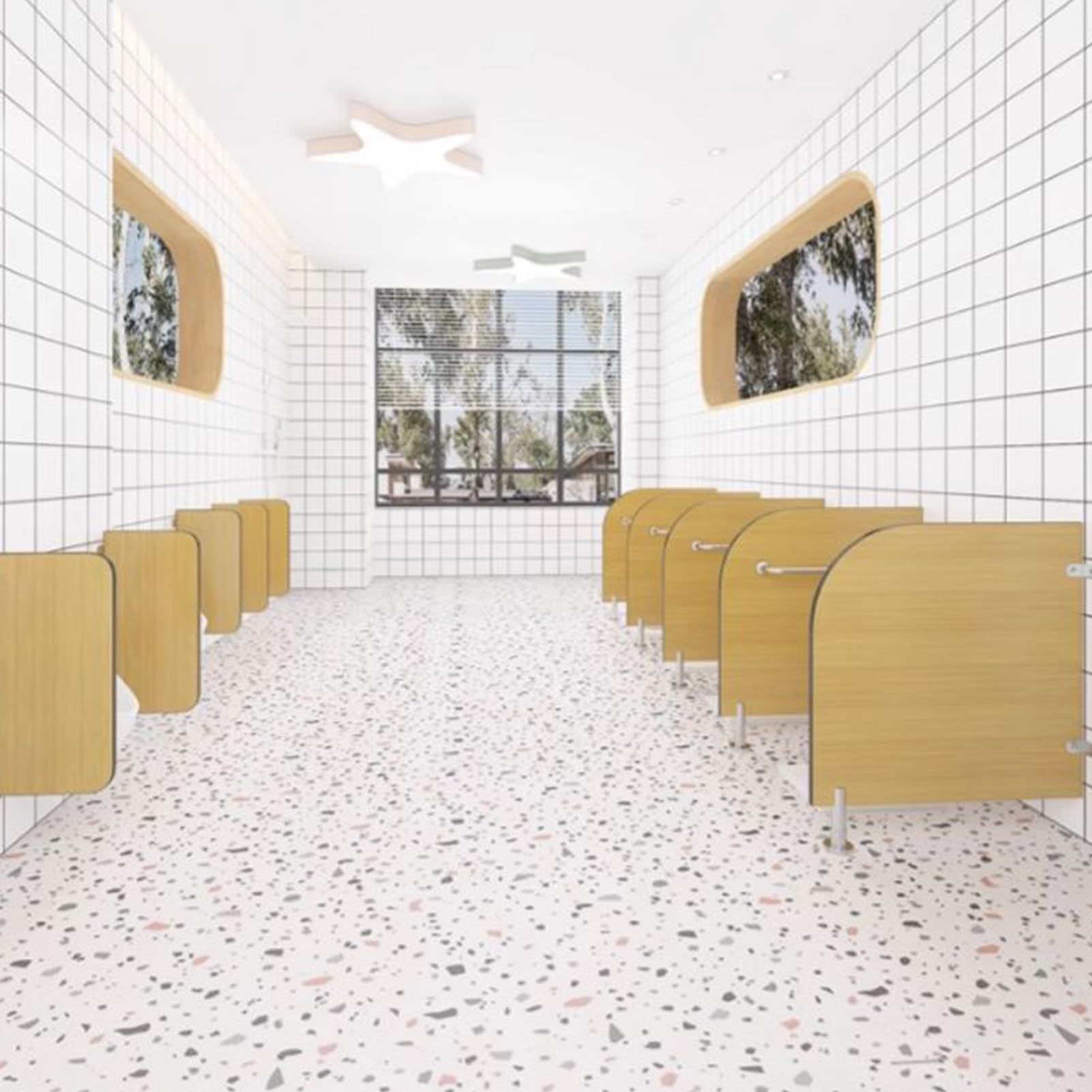 Generico Schermo divisorio Impermeabile per WC - Parete divisoria per orinatoio per casa, Ufficio, scuole, asili, Centri Commerciali - Maggiore Privacy (60x60 cm)