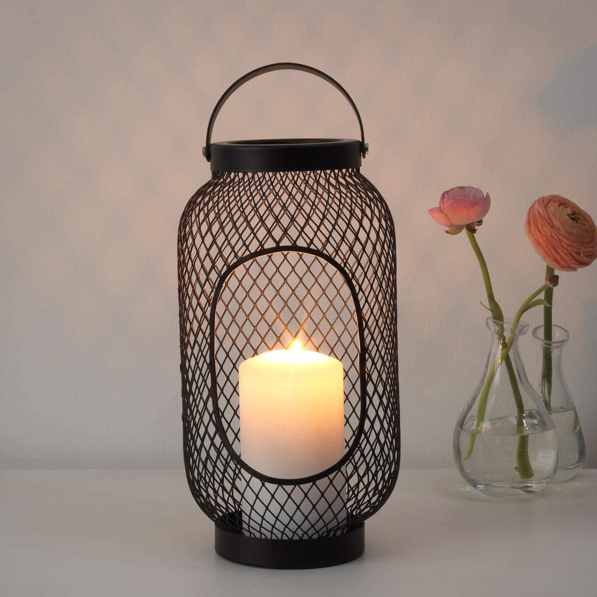 IKEA Ikea Toppig Block Candle Lantern, 36 cm, Black Home & Kitchen