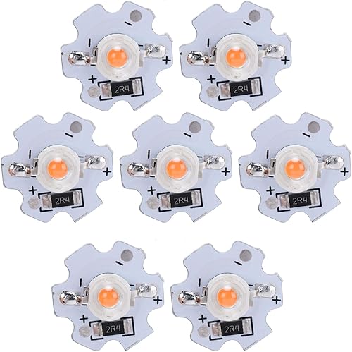 Miniatura 6 de Hyuduo 25 cuentas de lámpara LED, 200 lúmenes, 3 W, 5 V, chip LED de alta potencia, lámpara LED SMD para accesorios de iluminación de bricolaje (luz