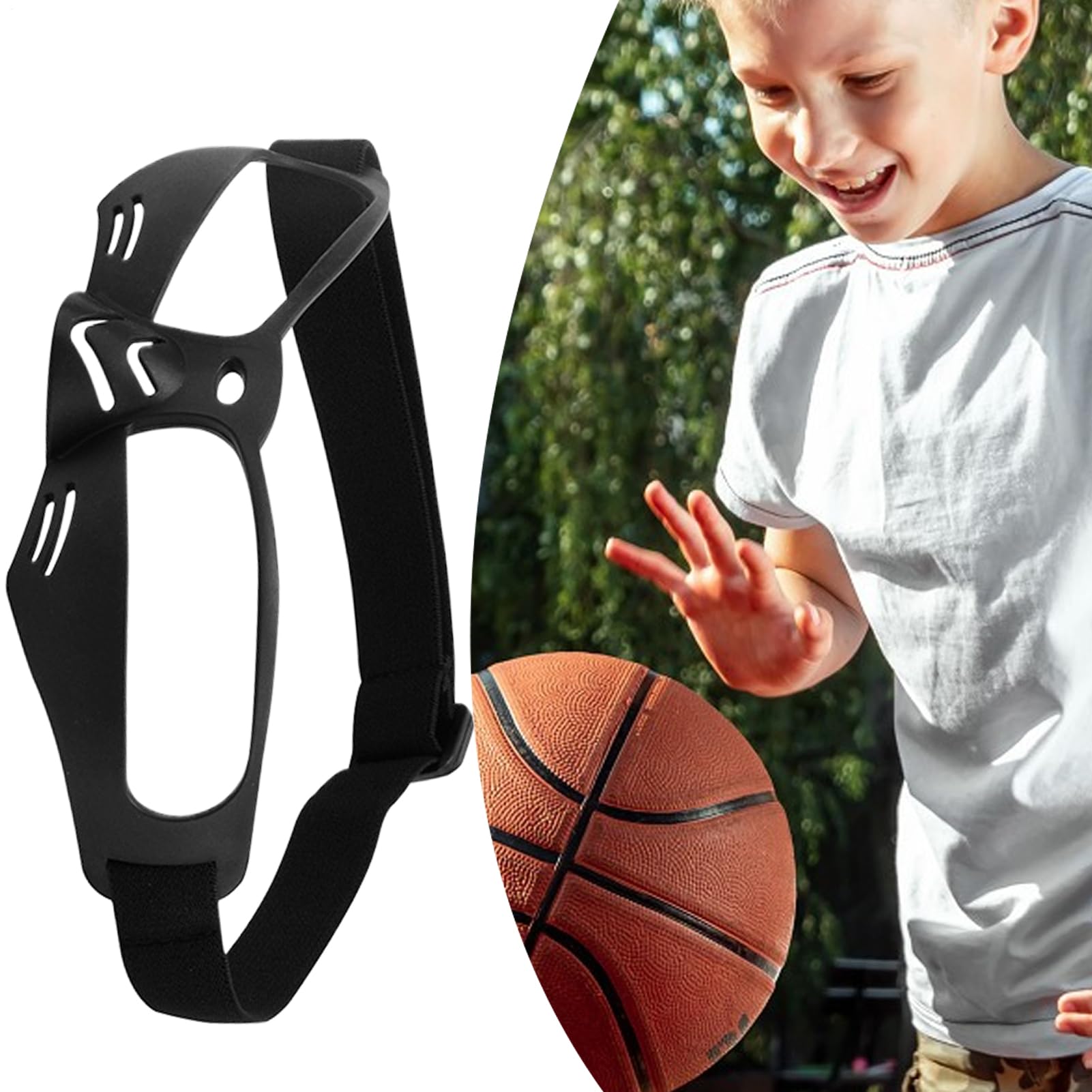 Basketball Goggles, Dribbling Glasses, Vision Training Aid, TPU, 6.69x2.17 In, Black, 1 Pair
