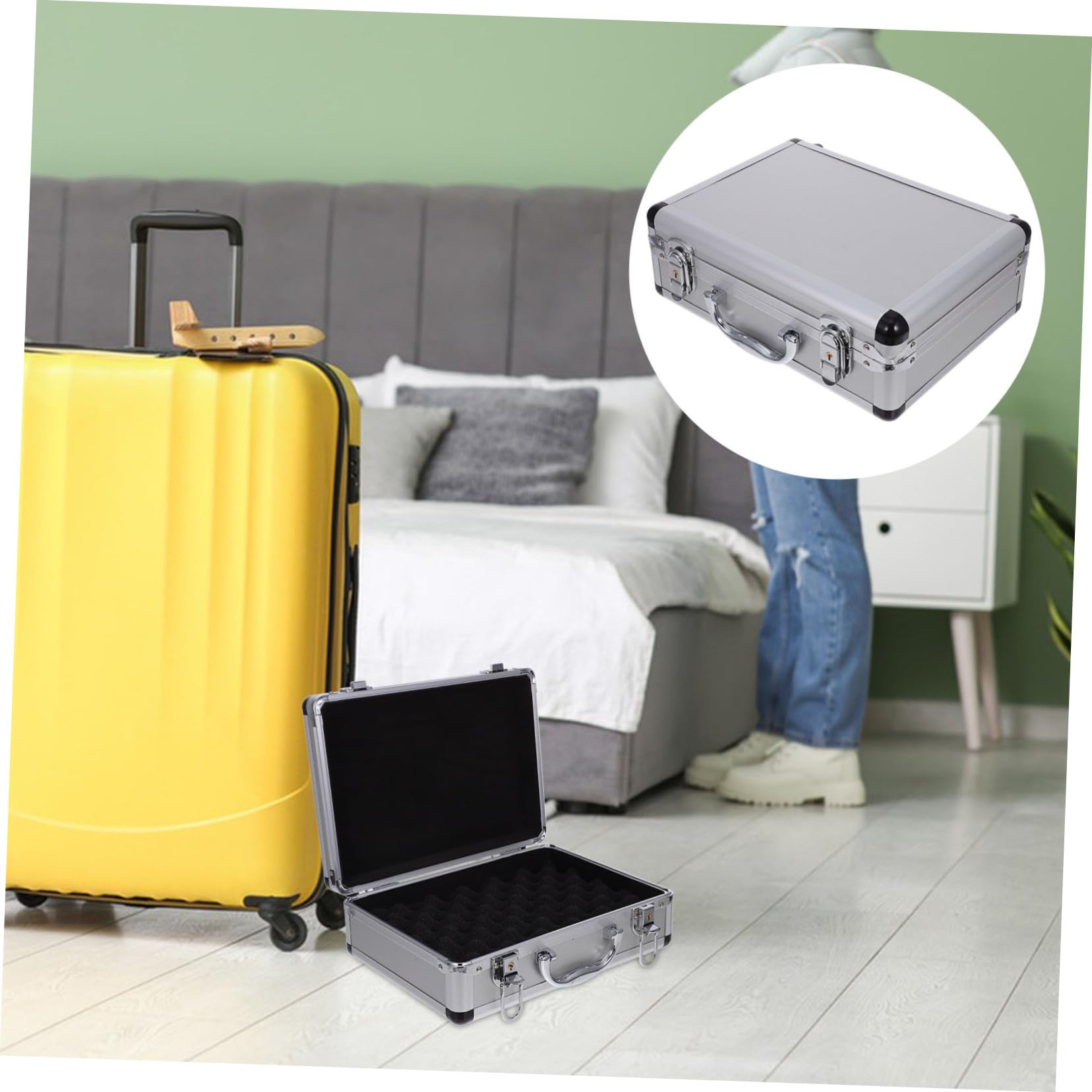 NUOBESTY 1pezzi Scatola Portautensili Portatile Blocco Serratura Contenitore Organizzatore Per Chiavi Inglesi Cacciaviti Martelli e Oggetti Personali Realizzato in Materiale Di Buona Qualit