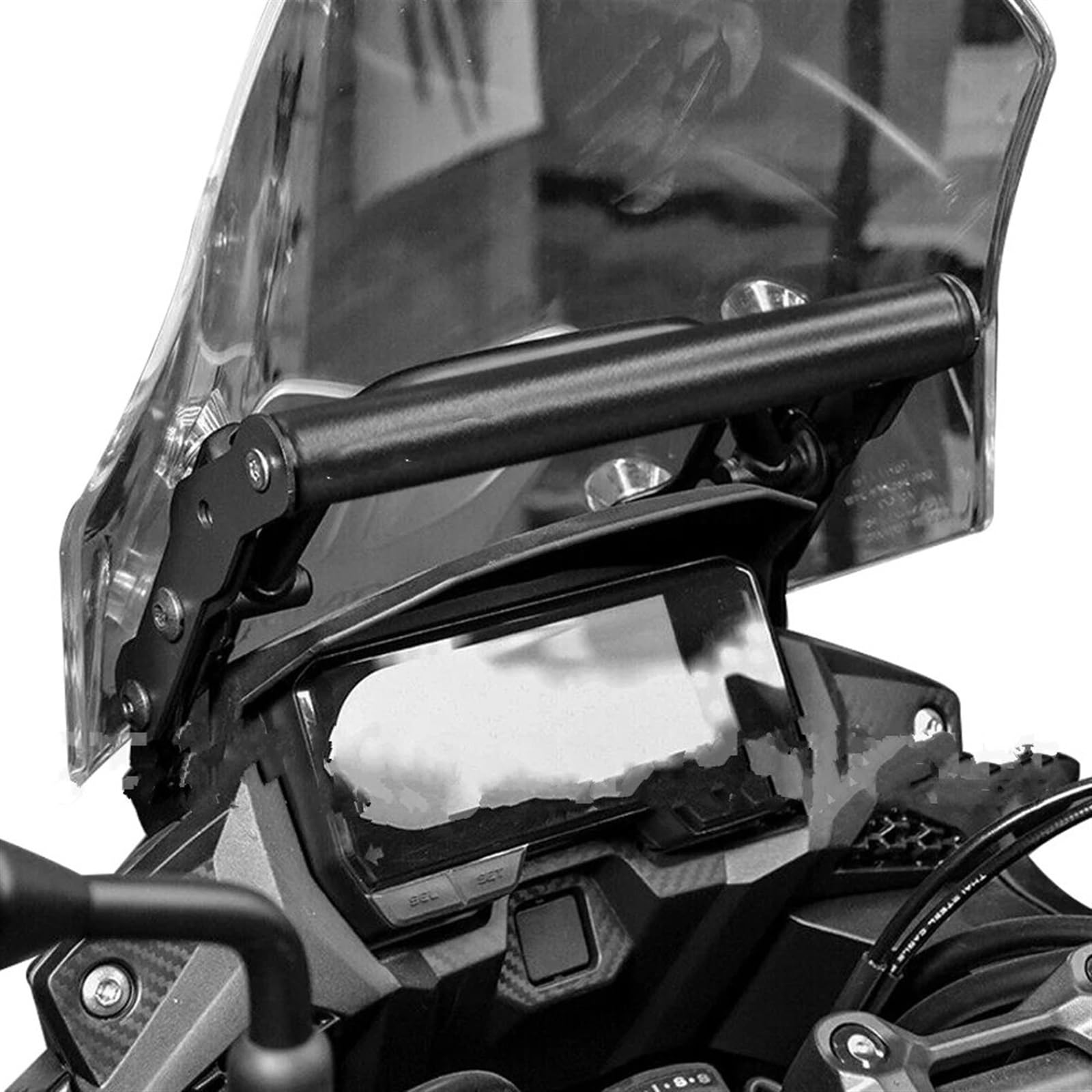 Support Telephone Velo pour CB500X 2016 – 2023, Support Téléphone Portable Support Plaque GPS Support Téléphone USB Moto Telephone Moto Rotation(USB Combination C)