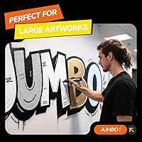 Vista 4 de 3Pcs Silver Jumbo Poster Markers, 15MM Thick Permanent Acrylic Graffiti Markers, Wide Tip Paint Marker for Canvas, Posters Board, Fabric, Window