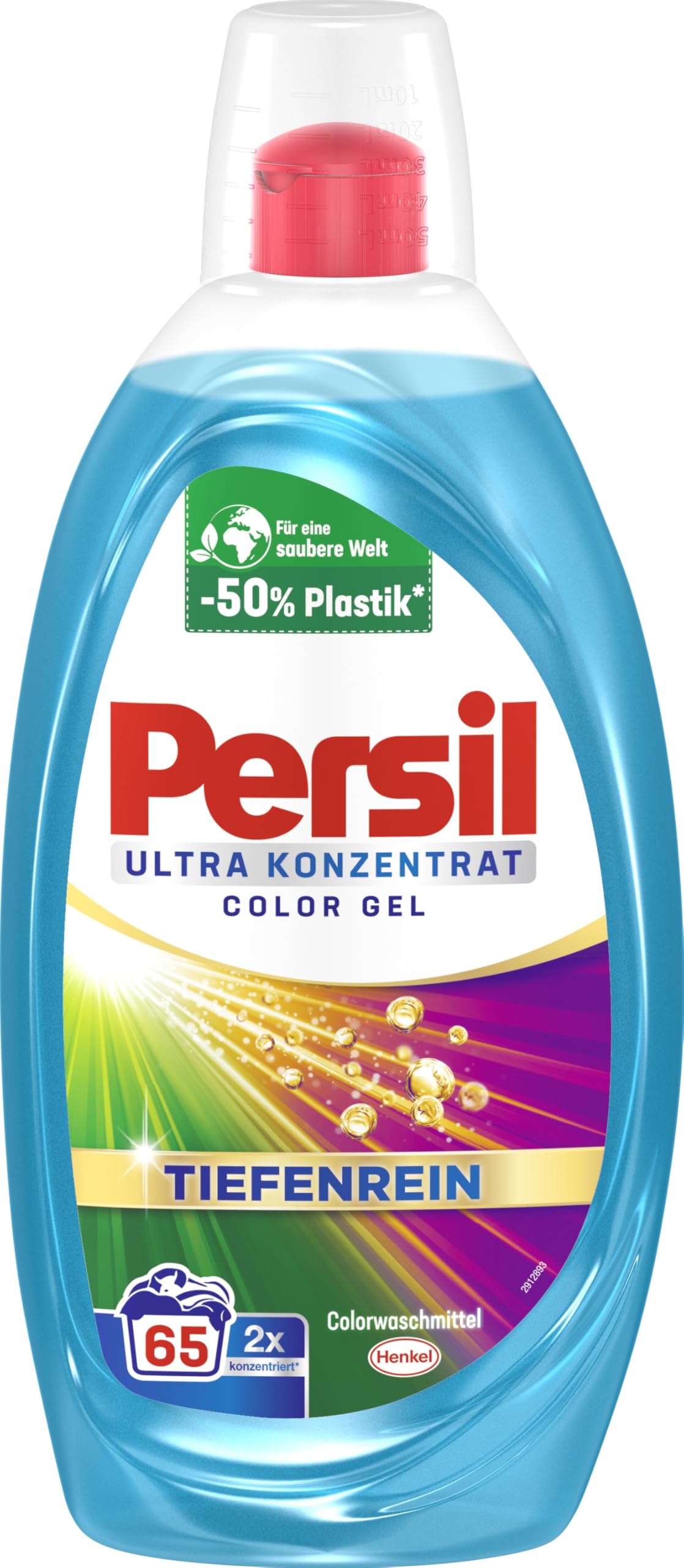 Persil Ultra Konzentrat Color Waschmittel (2 x 65 Waschladungen), hochkonzentriertes Flüssigwaschmittel mit Tiefenrein-Plus Technologie gegen hartnäckigste Flecken