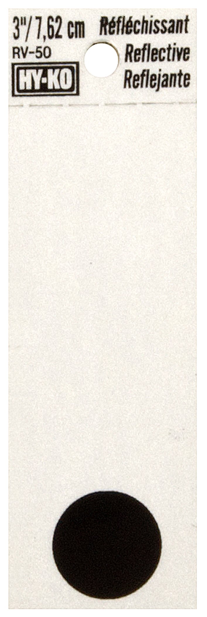 Hy-Ko RV-50/PERIOD RV-50/. Symbol Sign, 3", Black