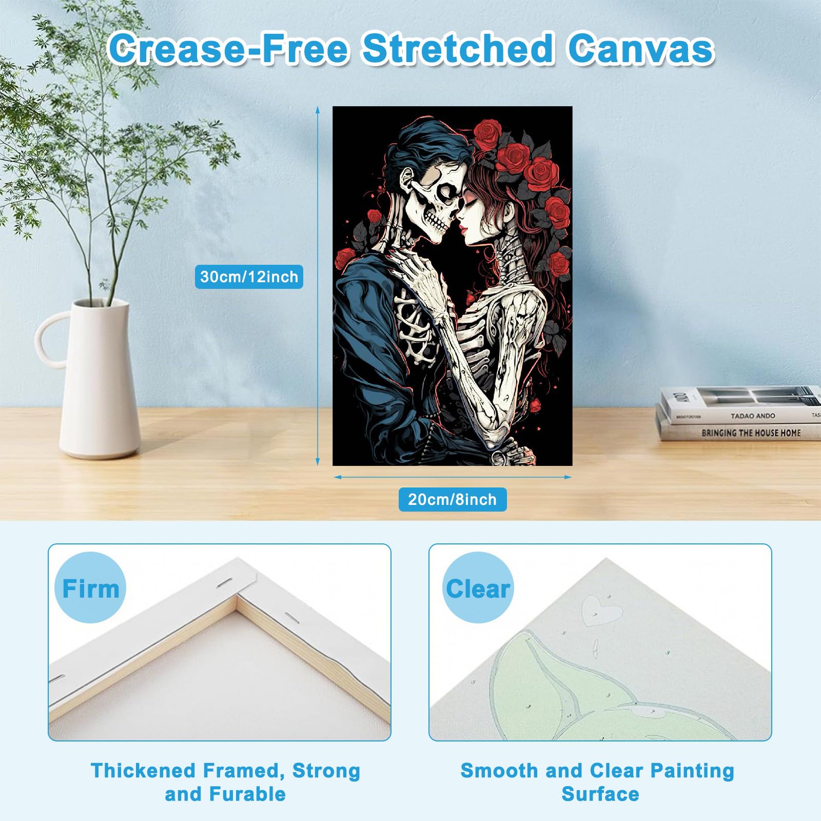 Bowetile Halloween Peinture Par Numéros Pour Adultes, Kit