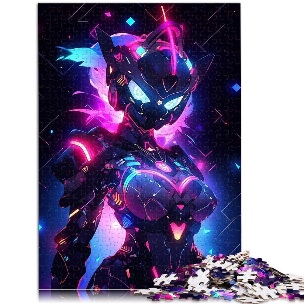 Puzzles de 2000 pièces pour Adolescents Fille Robot cybernétique animée Jeu de Quiz Car C'est Un pour Toute la Famille 70x100cm