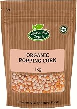 Organic Popping Corn 1kg by Hatton Hill Organic | Popping Kernels for Fluffy Popcorn, Perfect for Snacks and Movie Nights