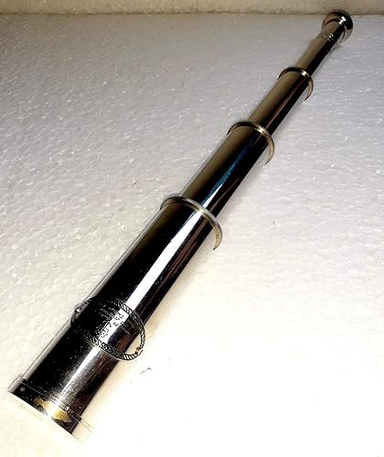 Telescopio de latón completo de 14 pulgadas, acabado dorado, muy atractivo y hermoso, decoración y regalo del hogar