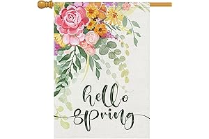 Louise Maelys Hello Spring Flags 28 x 40 Double Sided – Refresh...
