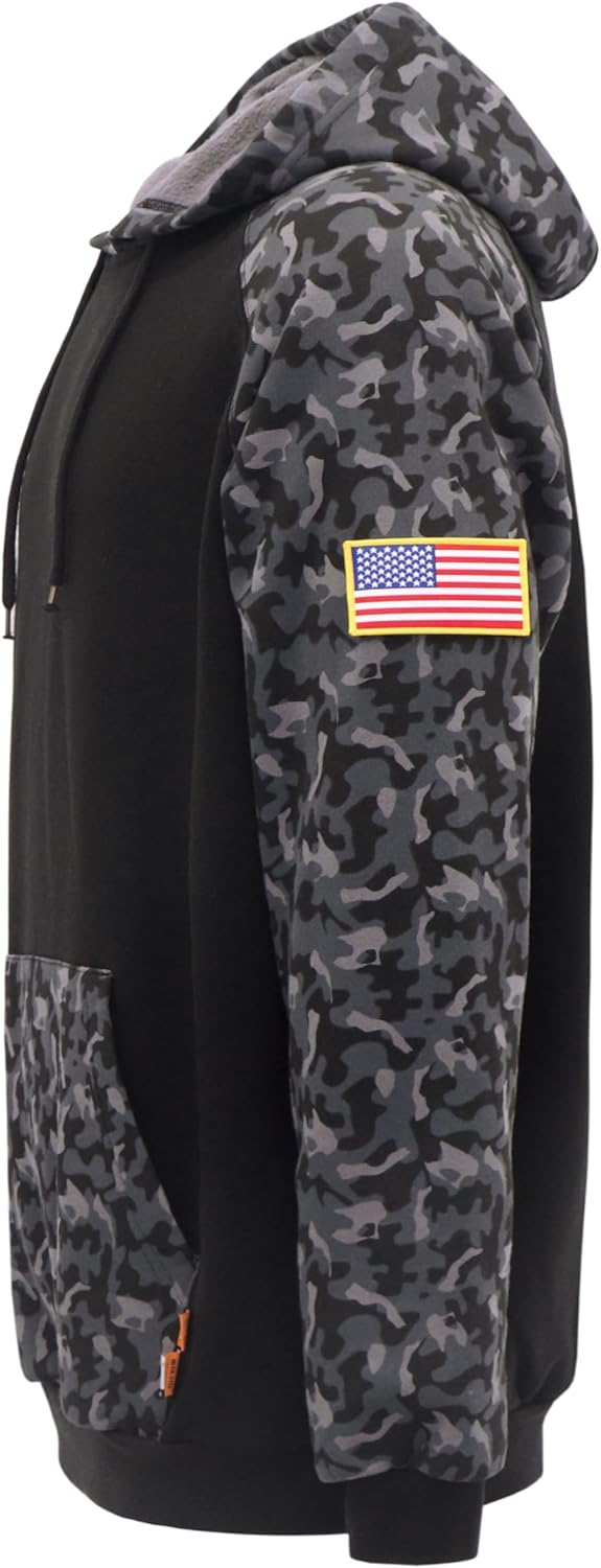 VATRENUS FR Hoodies for Men Pullover 10.5oz Cotton Fleece Flame Resistant Jacket Fire Retardant Welding Sweatshirts - Image 2