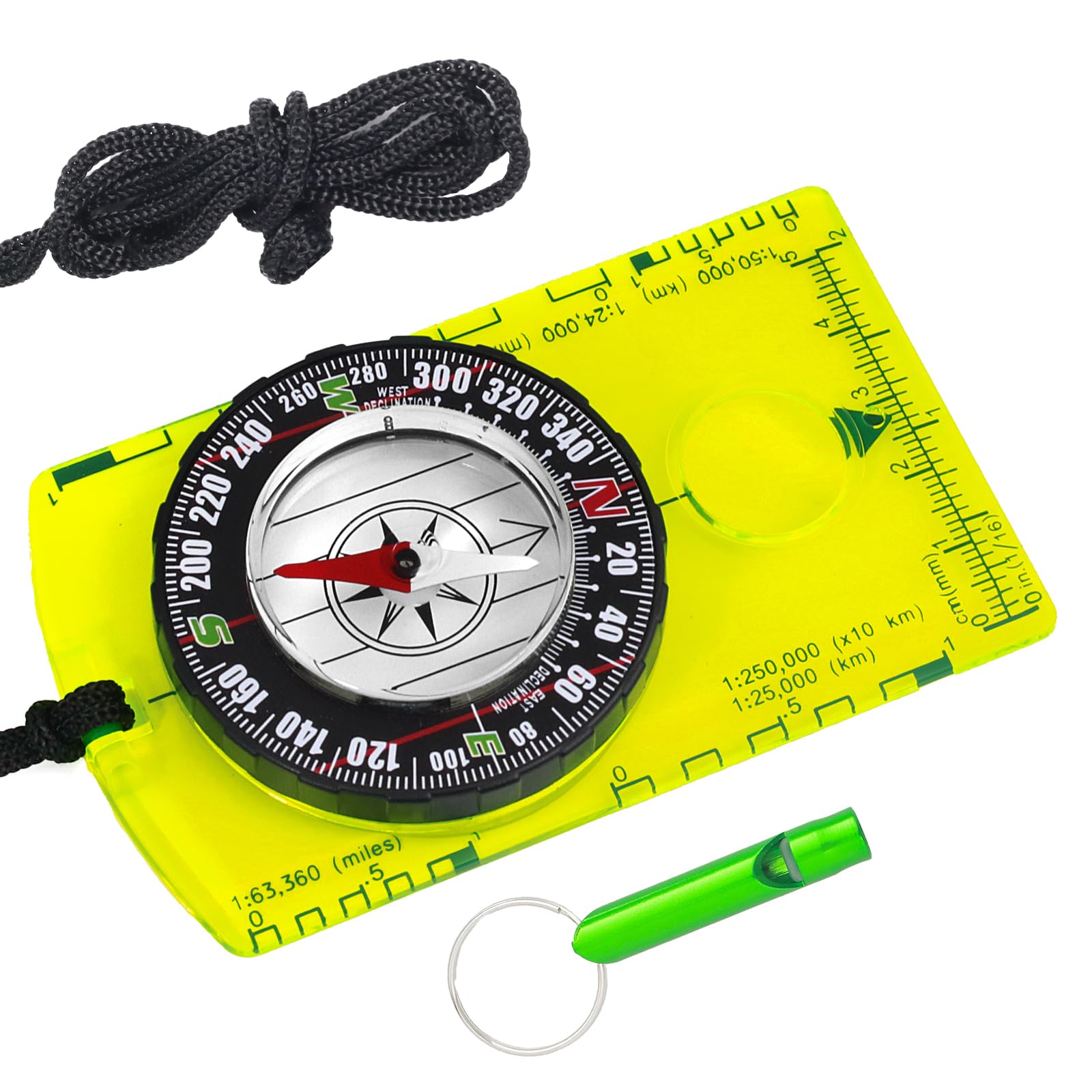 Photo 1 of Orienteering Compass Hiking Survival, Versatile Orienteering Compass, Advanced Navigation for Hiking, Backpacking, and Survival – Ideal for Kids and Scouts, Best Map Reading and Camping Gift(Green)