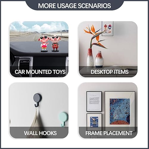 Miniatura 9 de NOMMO Masilla adhesiva para póster, adhesivo extraíble, de doble cara, puntos adhesivos que no dejan rastro, masilla adhesiva para manualidades,