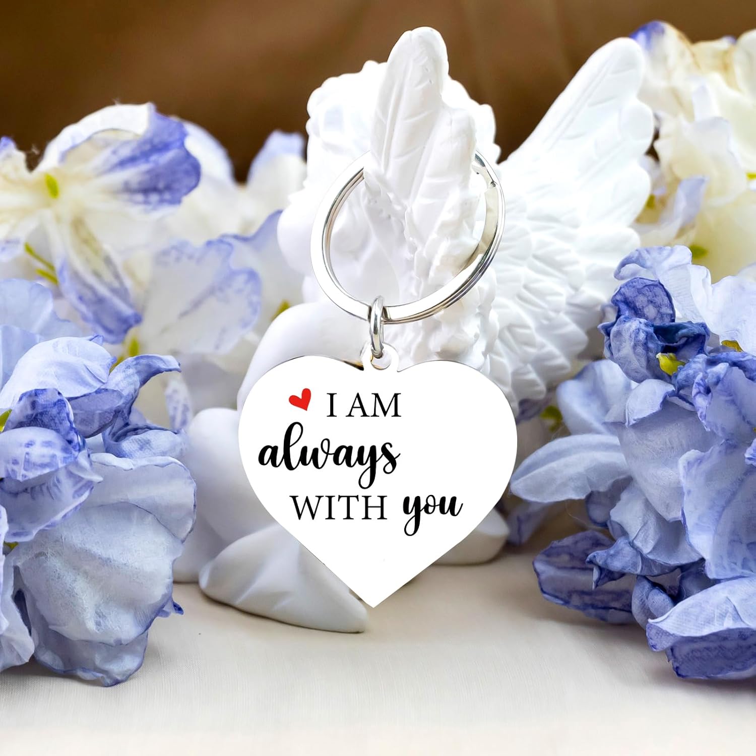 Sympathy Gifts for Loss Of Loved One Memorial Red Cardinal Gifts Keychains Condolences Gift for Loss Of Father Mother Family Friend Grief Bereavement Gift Baskets Keyring - Image 2