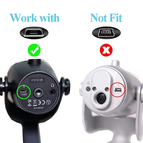 Miniatura 2 de TONIWA Cable micro USB de 10 pies para Blue Yeti Nano, cable de repuesto para micrófono USB Yeti X