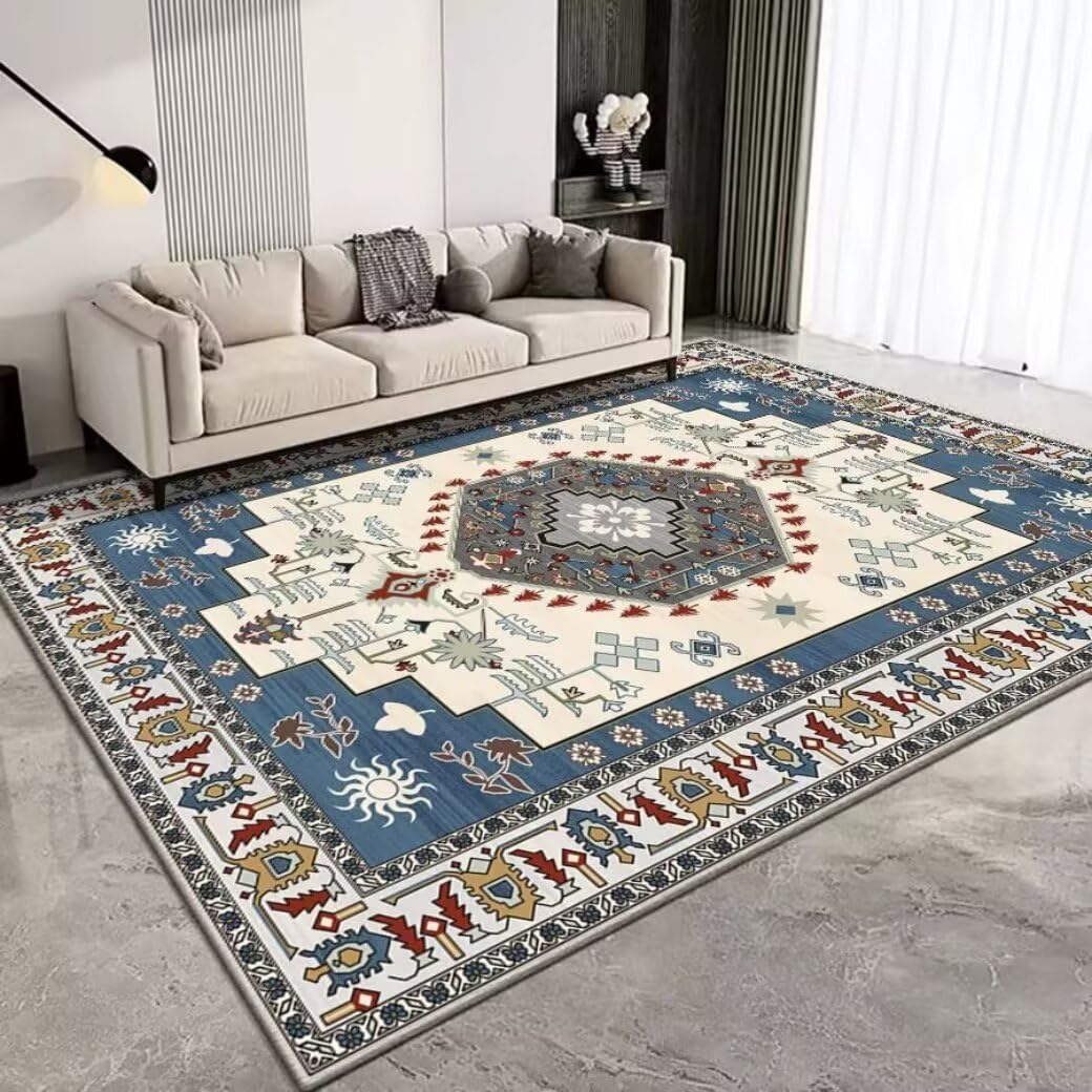 Tapis XXL salon antidérapant et lavable pour un sol sécurisé
