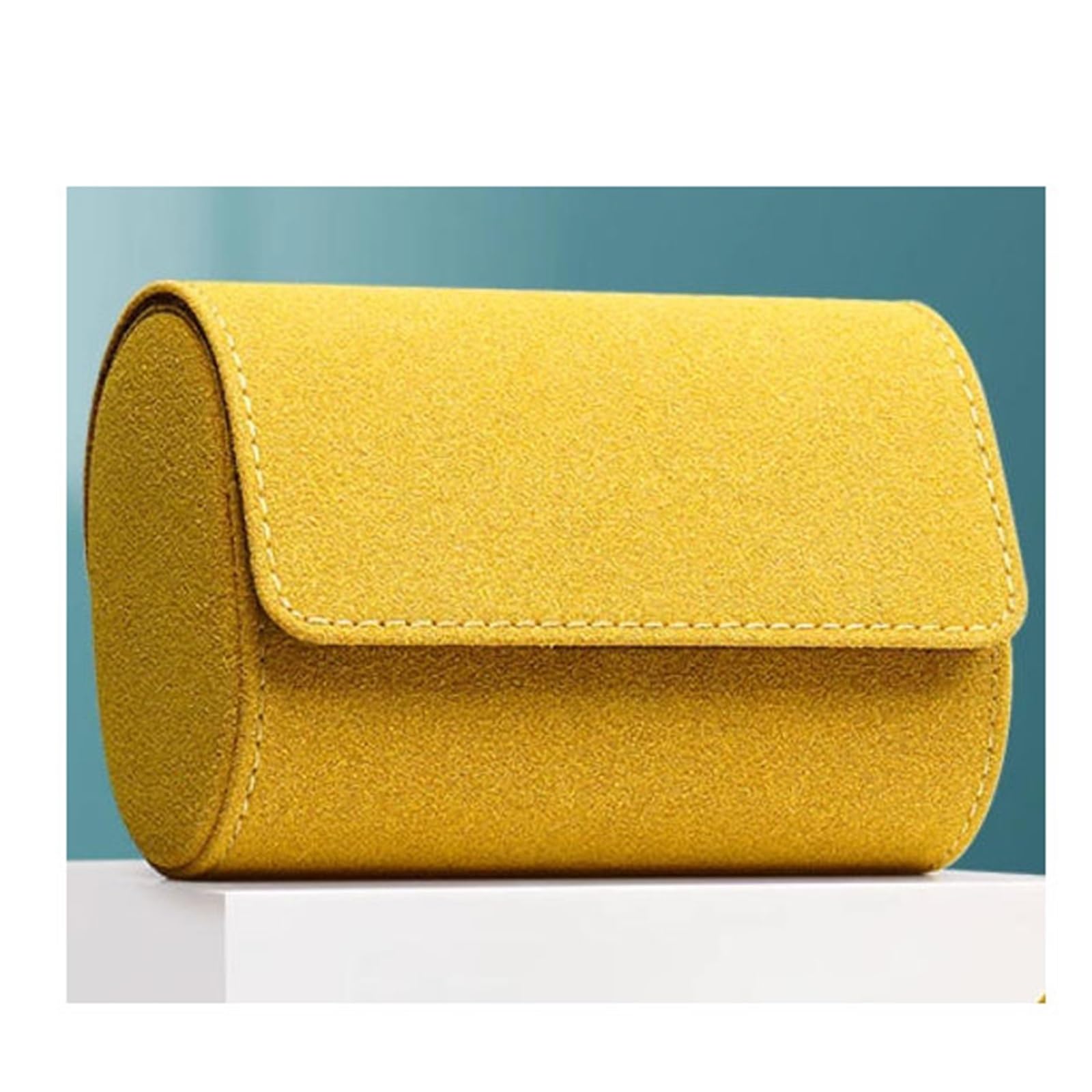 CLoxks Uhren Aufbewahrungsbox Einfacher und tragbarer Einzeluhren-Organizer, kompakte und leichte Uhrenaufbewahrungsbox, Uhrenhalter (ohne Uhr). Uhrenbox (Color : Blauw)