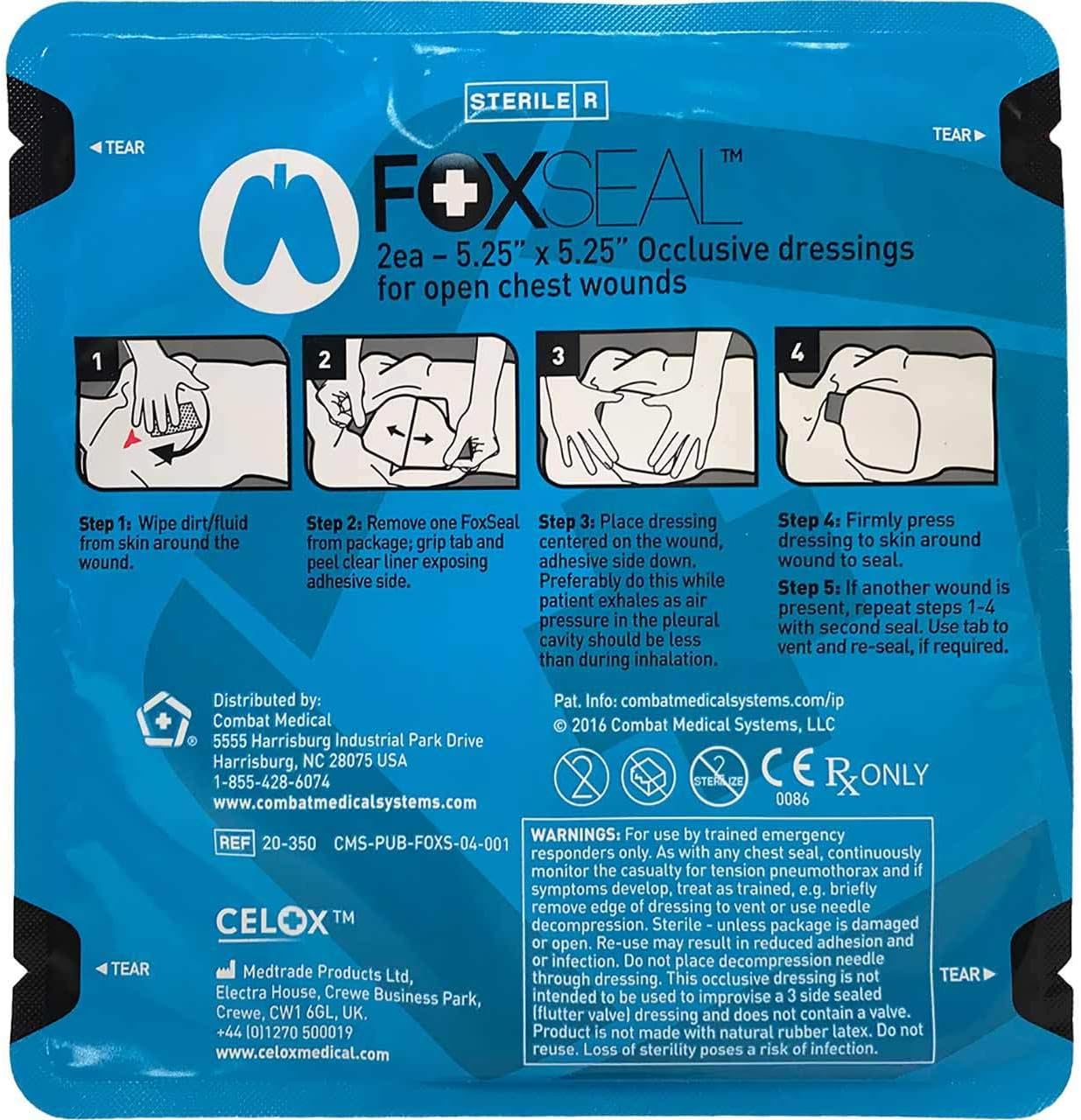 FOX Chest Seal - 2 Per Pack