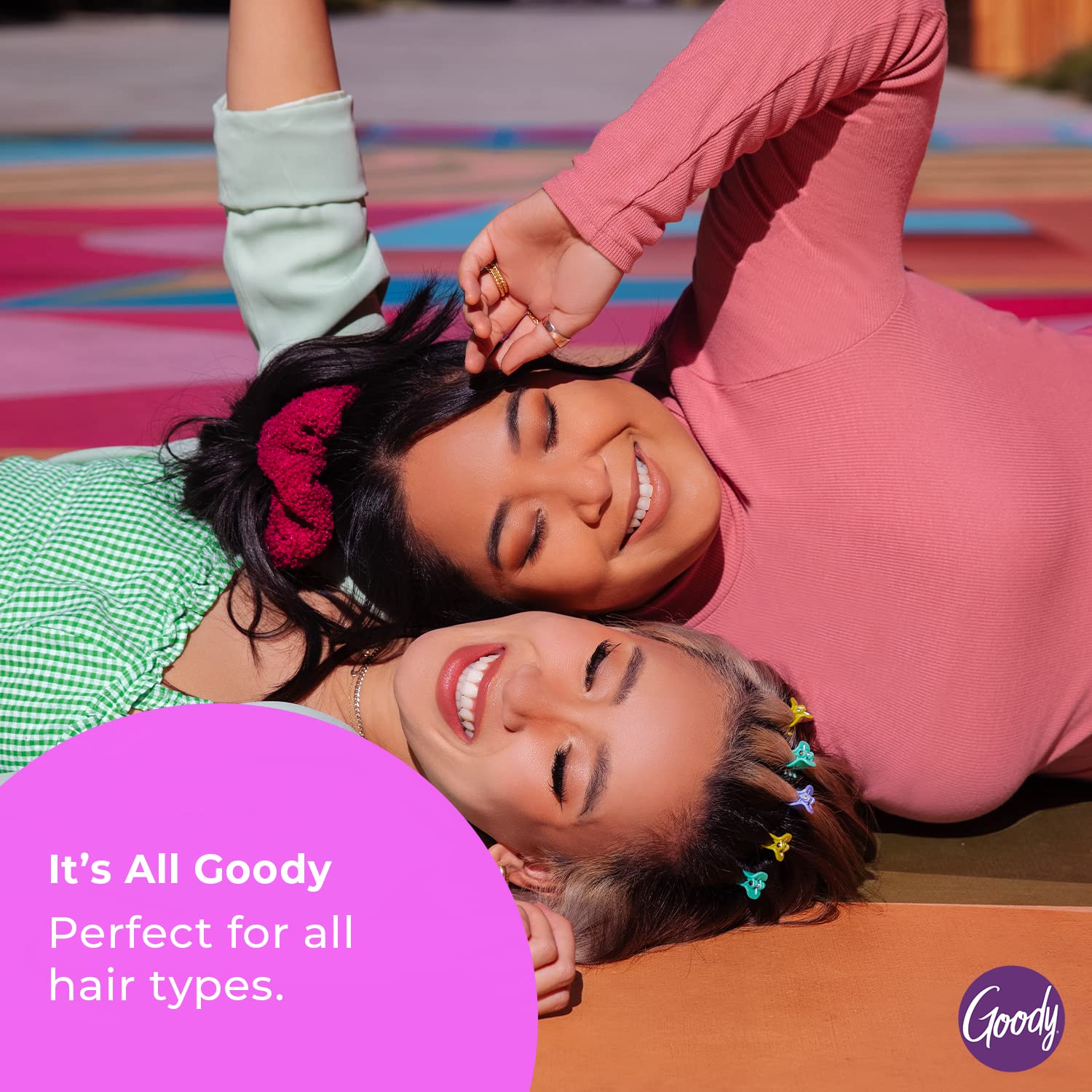 Goody Classics Mini Claw Clips - 24-Pack, Assorted Colors - Great for Easily Pulling Up Your Hair - Pain-Free Hair Accessories for Women, Men, Boys and Girls : Hair Styling Product Accessories : Beauty & Personal Care