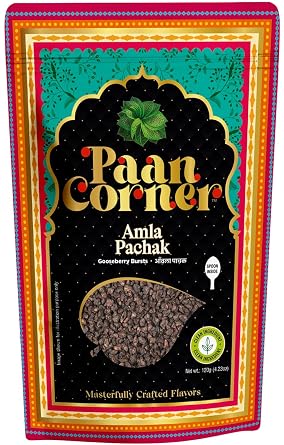 Paan Corner Amla Pachak Gooseberry Bursts, Vegan Ingredients, 4.23 oz