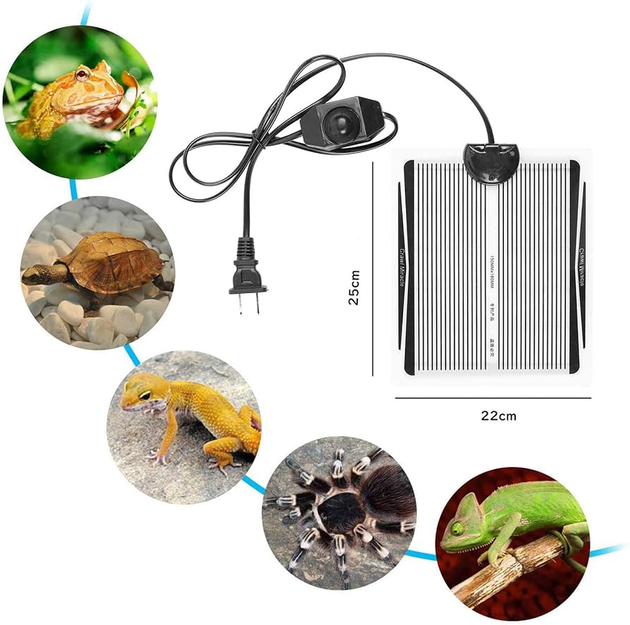 Amazon | マルチパネルヒーター 爬虫類ヒーター シート 回転スイッチ