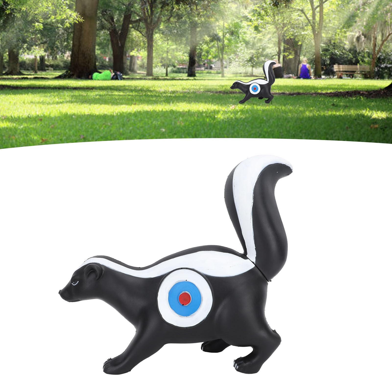 POENVFPO Bersaglio per Tiro con L', Bersaglio per Tiro con L' Portatile in PU 3D Skunk Animal con Design Realistico, per Allenamento All'aperto e Pratica in Cortile