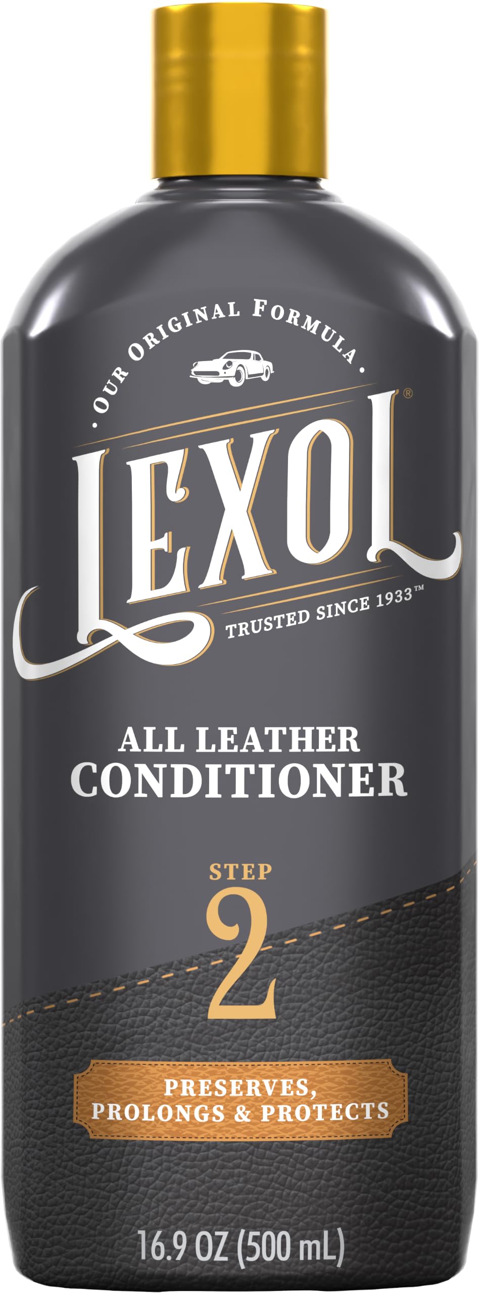 Lexol Pflegespülungs-Set, Verwendung auf Auto, Leder, Möbel, Schuhe, Taschen und Zubehör, schnelles und einfaches Schritt-Regime, 237 ml Flaschen, inkl. zwei Applikationsschwämmen.