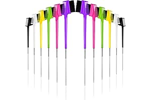 Bulk Edge Brushes: Assortment of 12 for All Hair Combing and Styling Needs