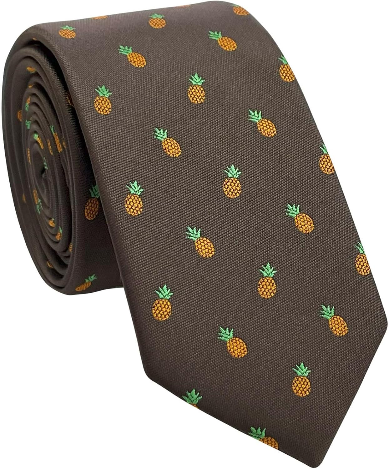 Retreez ノベルティ フード&amp;ドリンクタイ | メンズネクタイ | マイクロファイバー 2.4インチ スキニータイ