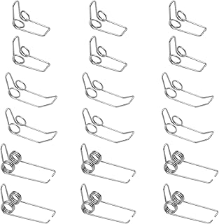 18Pcs Yootones Water Key Spit Valve Spring Compatible with Trumpet Trombone Tenor Horn Instrument Parts Parts (Silver)
