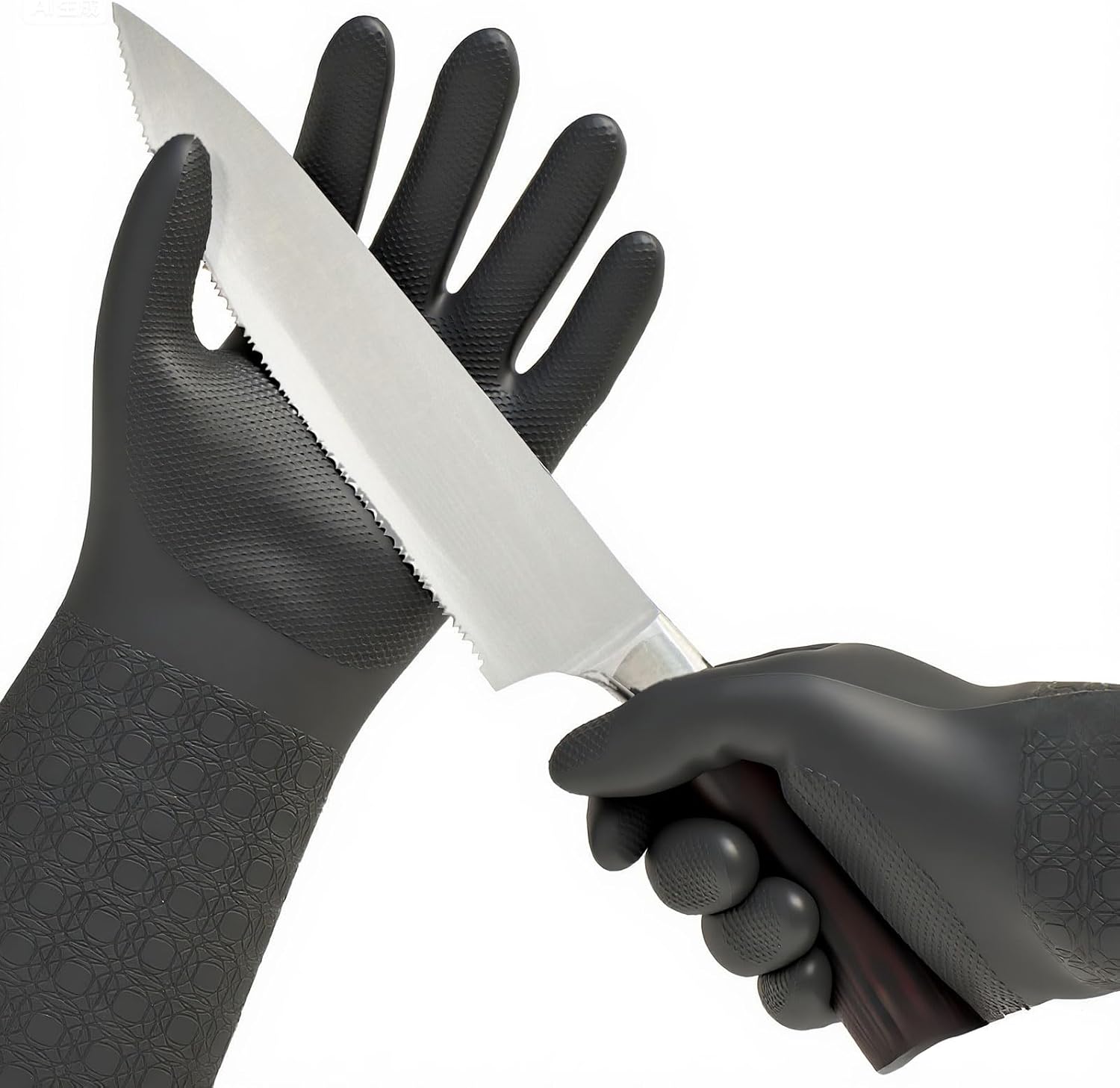 Vgo... 1Pair Cut Resistant Work Gloves Men,Cut-proof,Seamless,HPPE Anti-cut Liner,EN388 level E,ANSI level A5(TP1117CTA5)